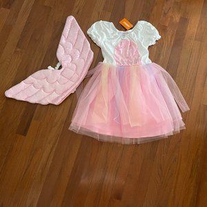 New Gymboree Girls Unicorn Tulle Dress Costume and Wings Size 10